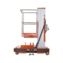 8m 130kg cheaper High Quality Single Mast Man Lift Table Aerial Work Platform Portable Man Lift